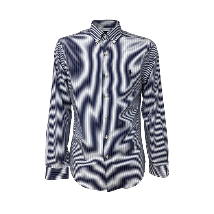 Camicia Rigata Blu Bianca